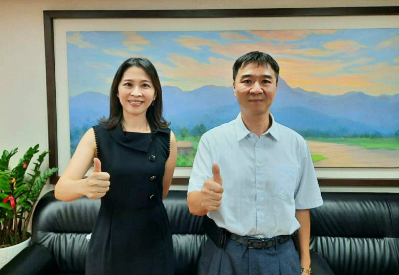 屏東執行分署楊碧瑛分署長拜訪高雄地檢署洪信旭檢察長，洽談囑託執行機制與合作模式，創造新猷