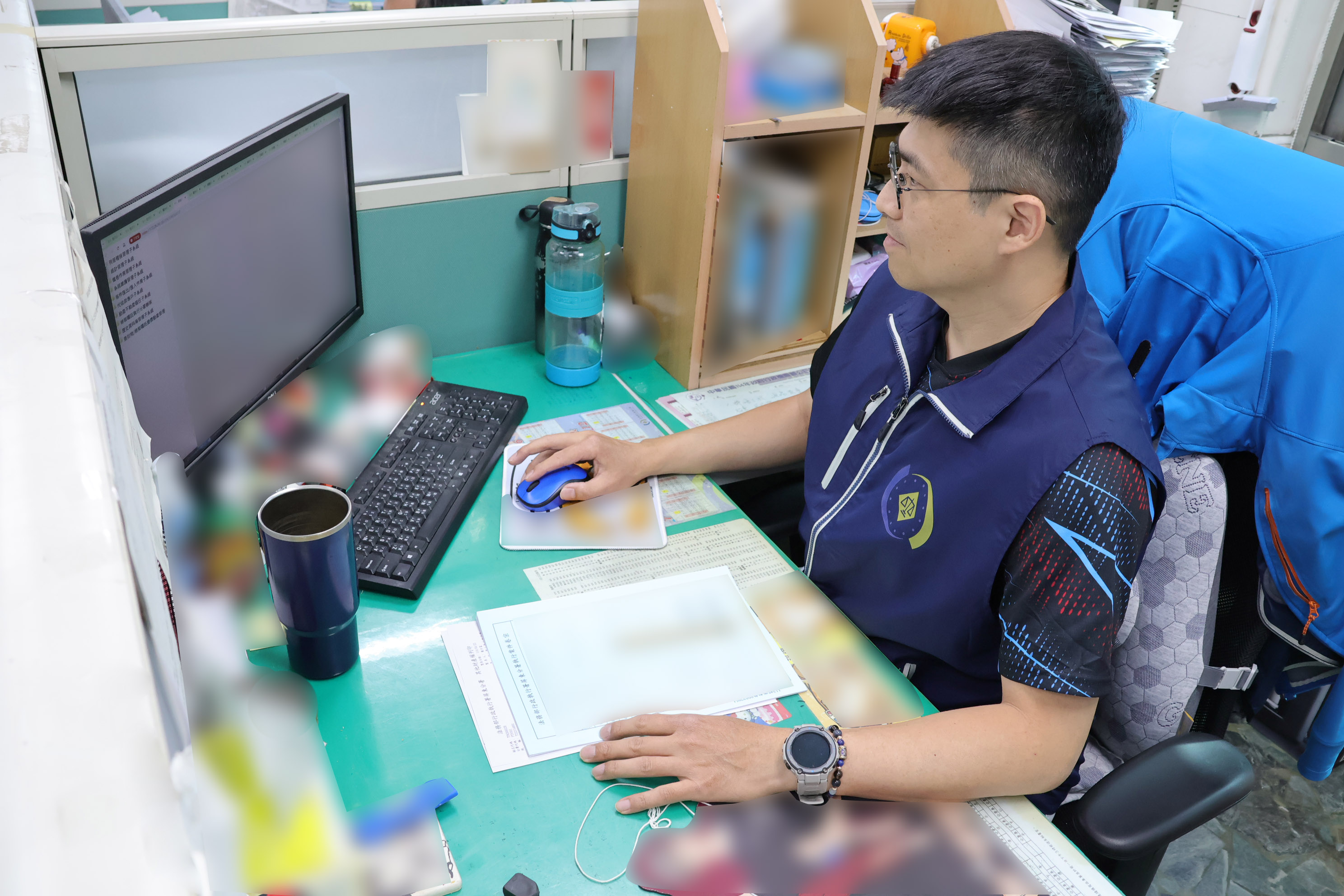 書記官製作扣押存款公文示意照