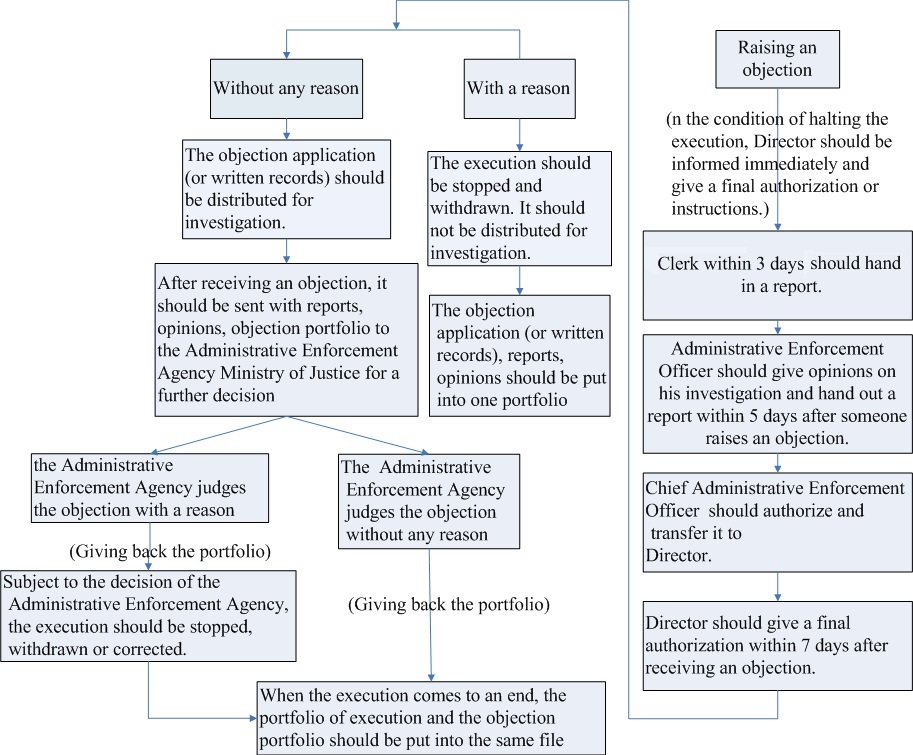 Flowchart for raising an objection. 